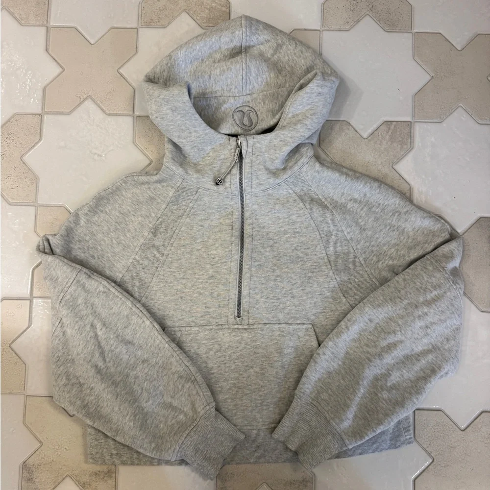 Lululemon Heather Gray Women's Scuba Half-Zip Hoodie XS/S - Picture 8 of 8